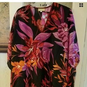 Vintage Mrs. Roper style Floral mumu caftan